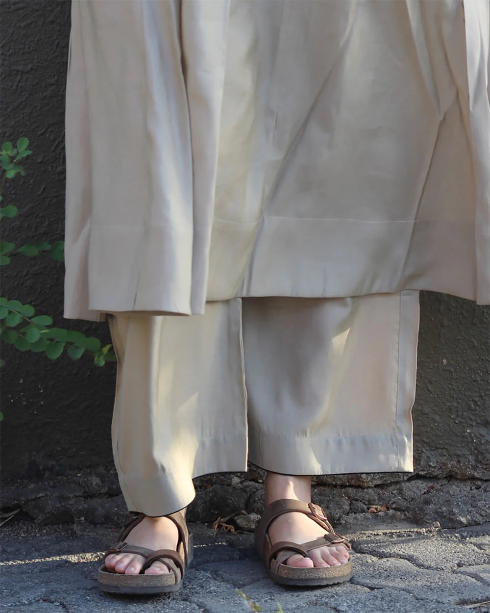 Elegant Beige Cotton Kurta Set