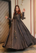 Boshon Black Skin Printed Cotton Gown