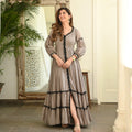 Badami Black Pompom Cotton Dress