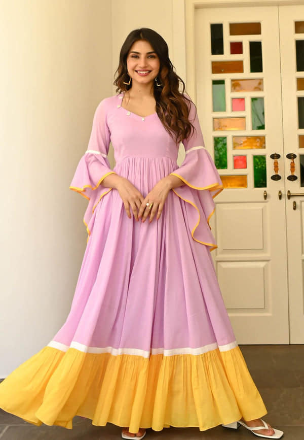 Boshon Light Pink Cotton Dress