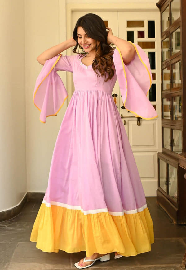 Boshon Light Pink Cotton Dress