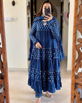 Tara Full Sleeves Heavy Ghera Anarkali Dress