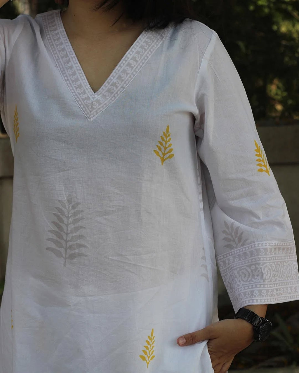 Sunkissed Harmony Handblock Kurta Set – Set of 2