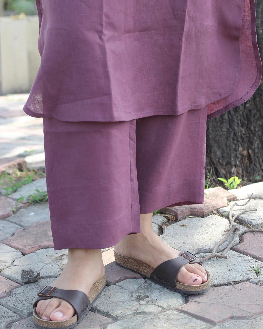 Plum Premium Cotton Kurta Set – 2-Piece