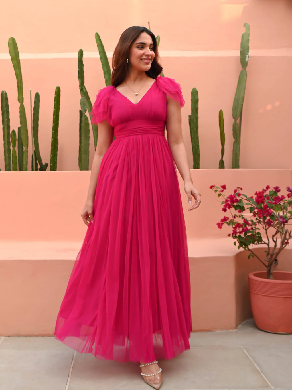 Boshon Hot Pink Gown