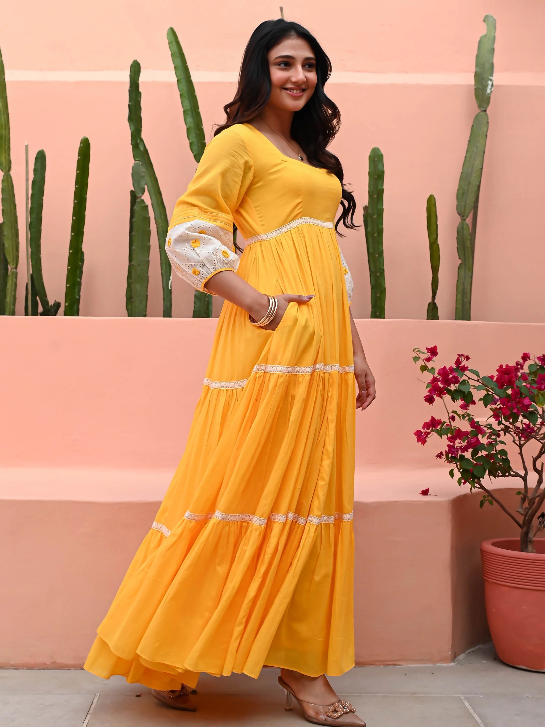 Boshon Citrus Cotton Dress