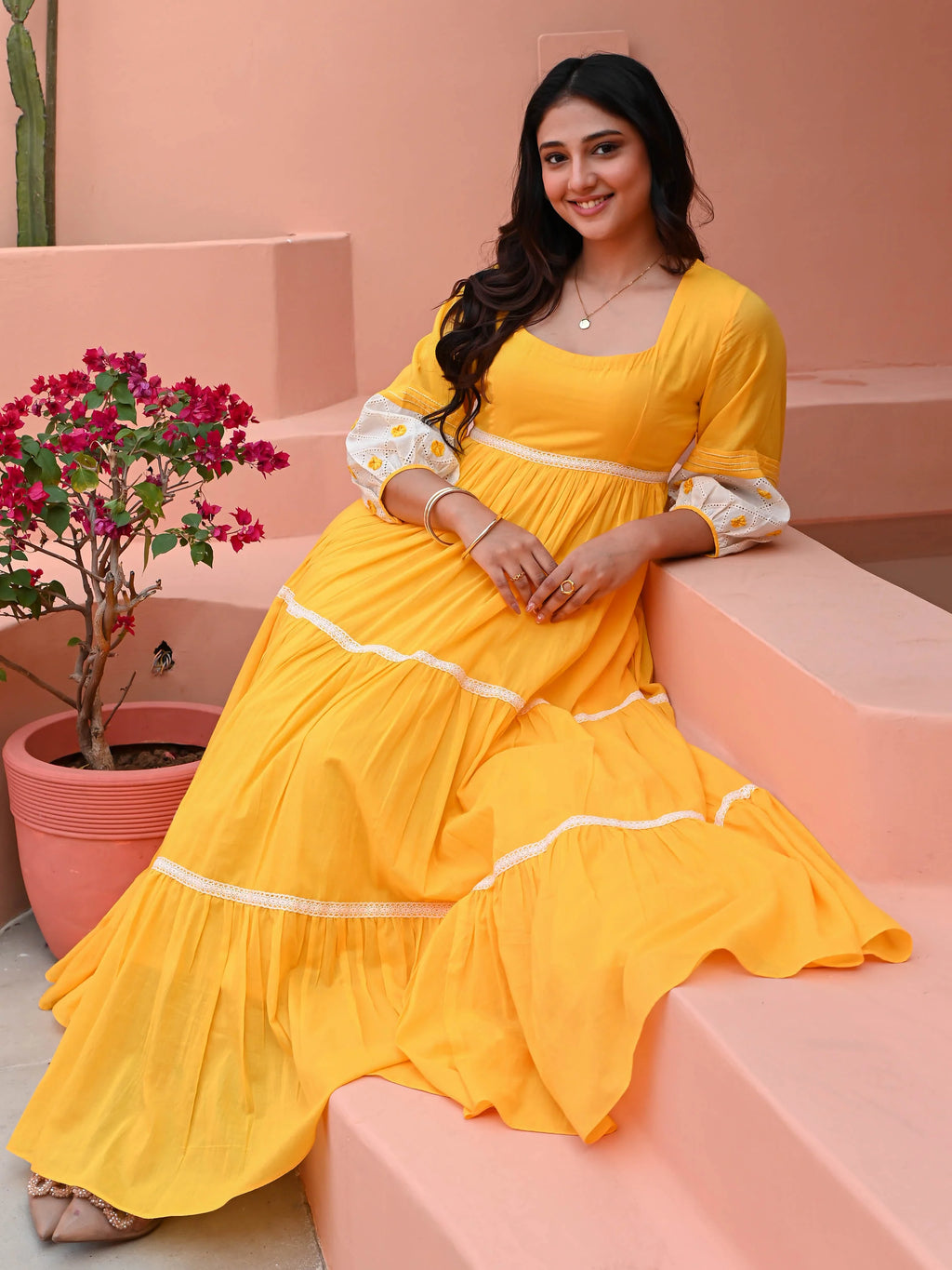 Boshon Citrus Cotton Dress