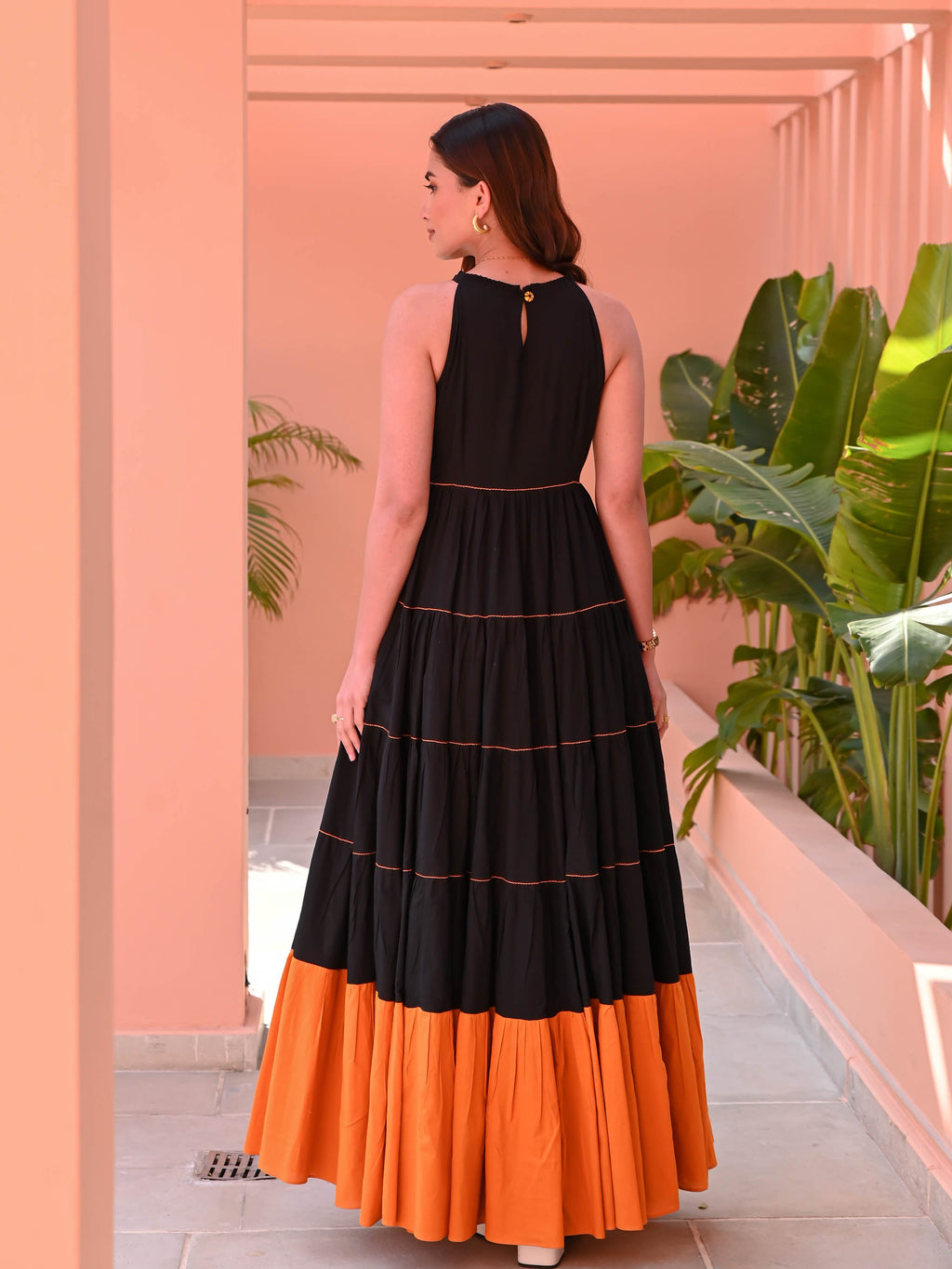 Boshon Black Fiesta Cotton Dress