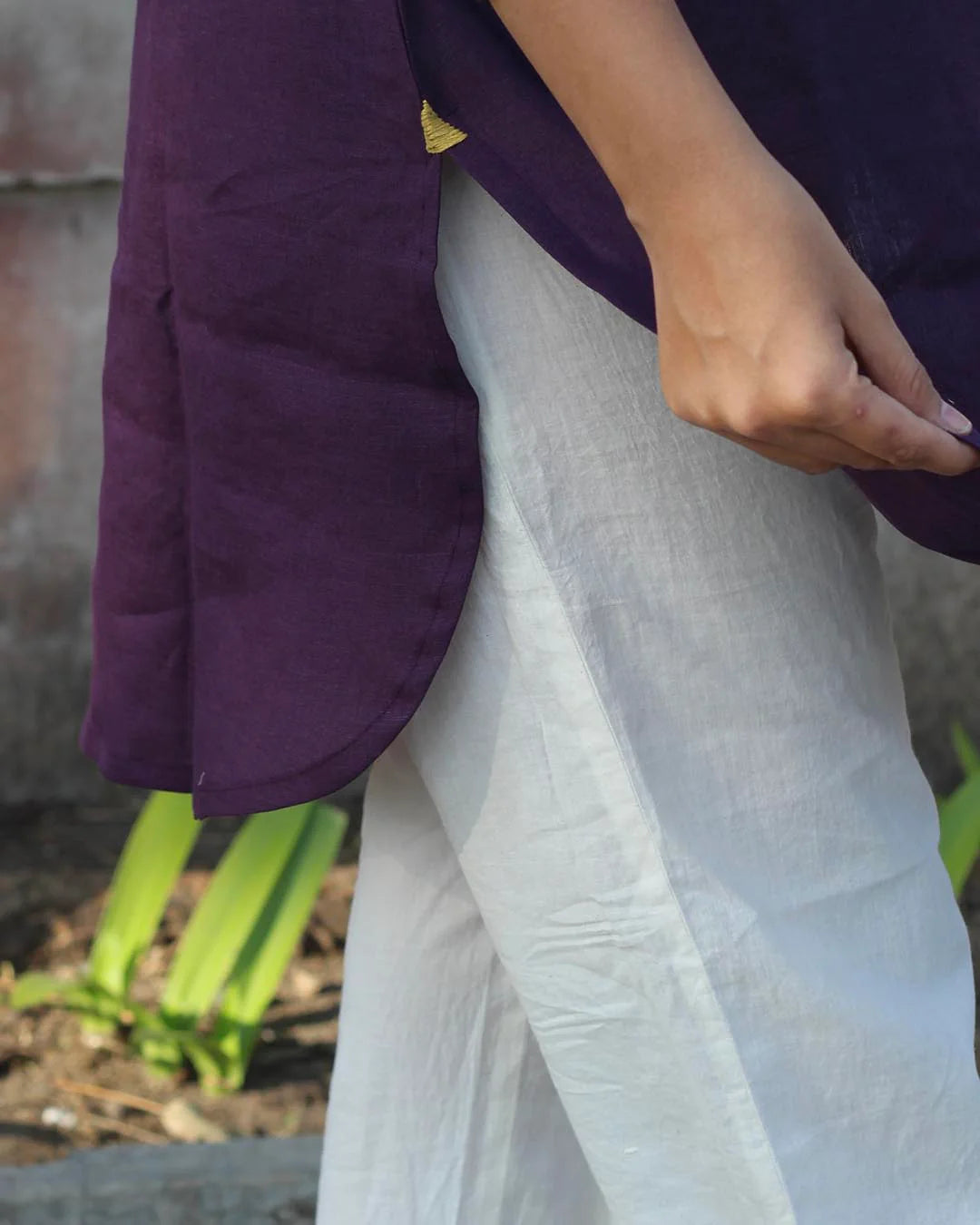 Dark Purple Premium Cotton Tunic