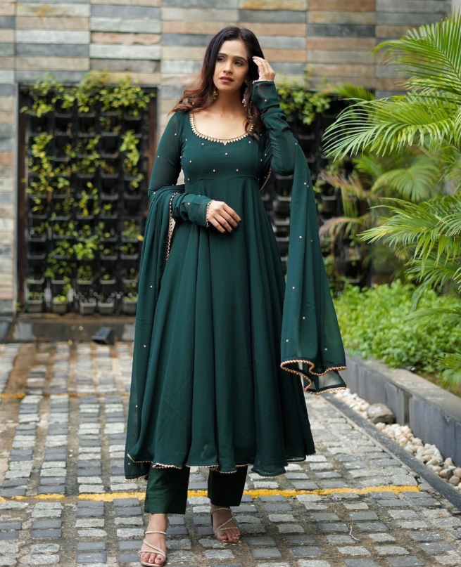 Boshon Georgette Embroidery Gown