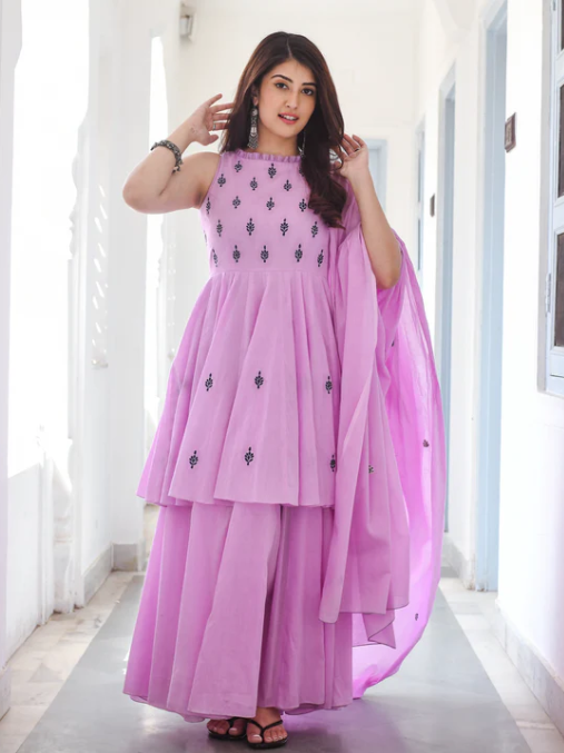 Boshon Anchal Dress With Dupatta