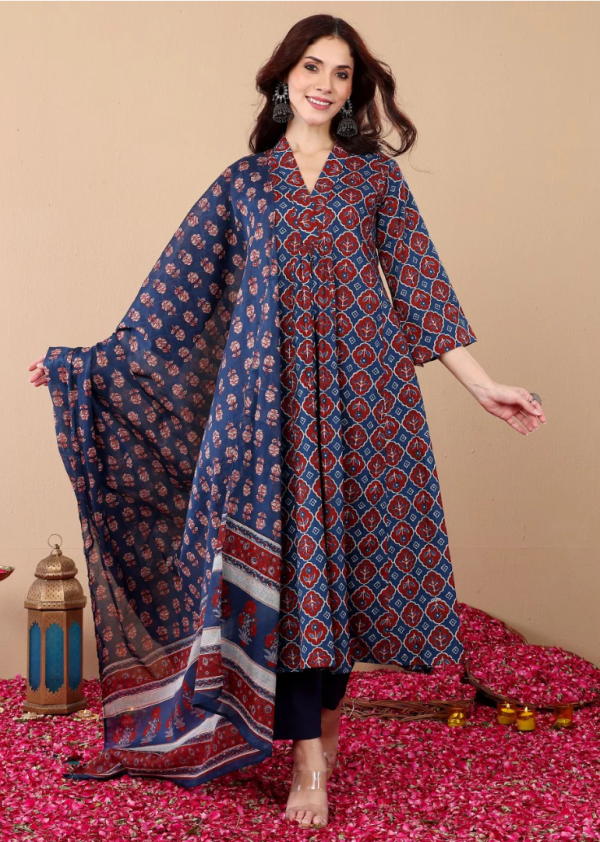 Boshon Printed Sukanya Cotton Suit Set