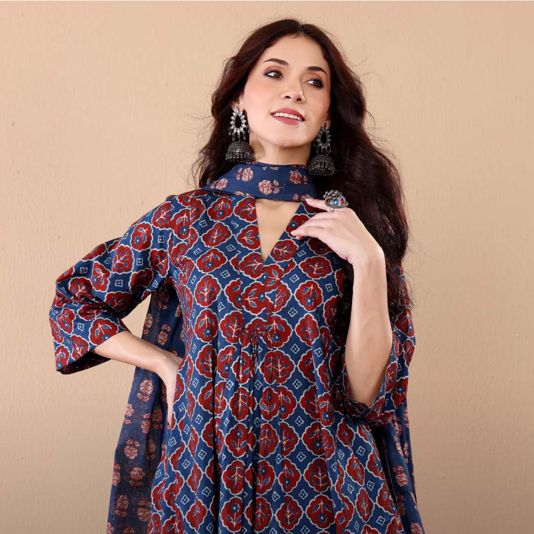 Boshon Printed Sukanya Cotton Suit Set