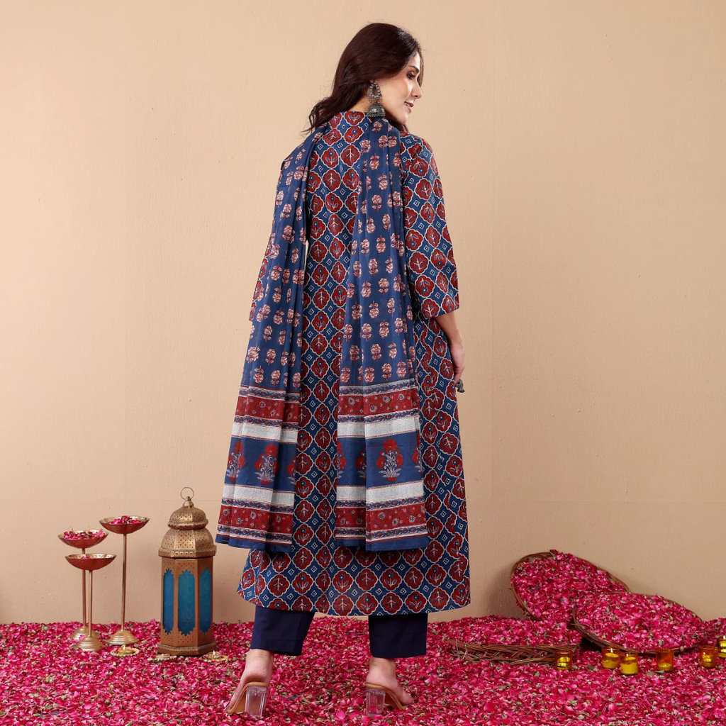 Boshon Printed Sukanya Cotton Suit Set
