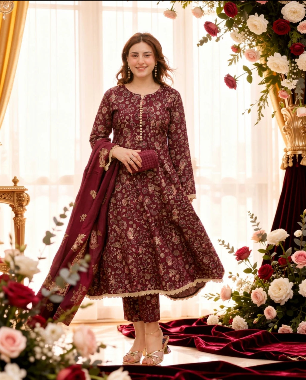 Kashish Cotton Screen Printed Dress