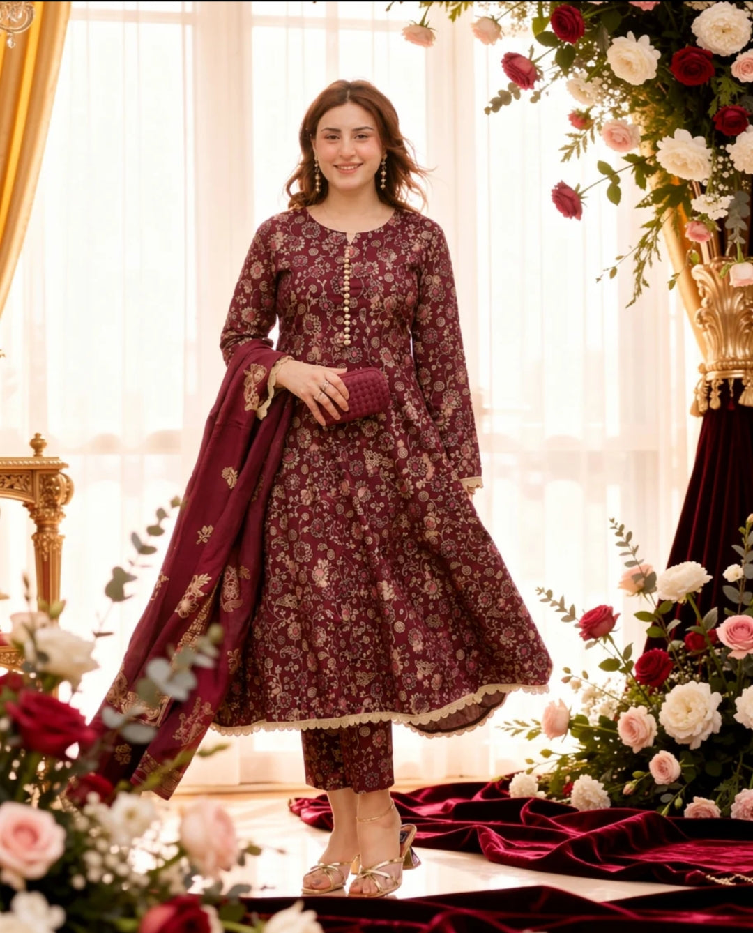 Kashish Cotton Screen Printed Dress