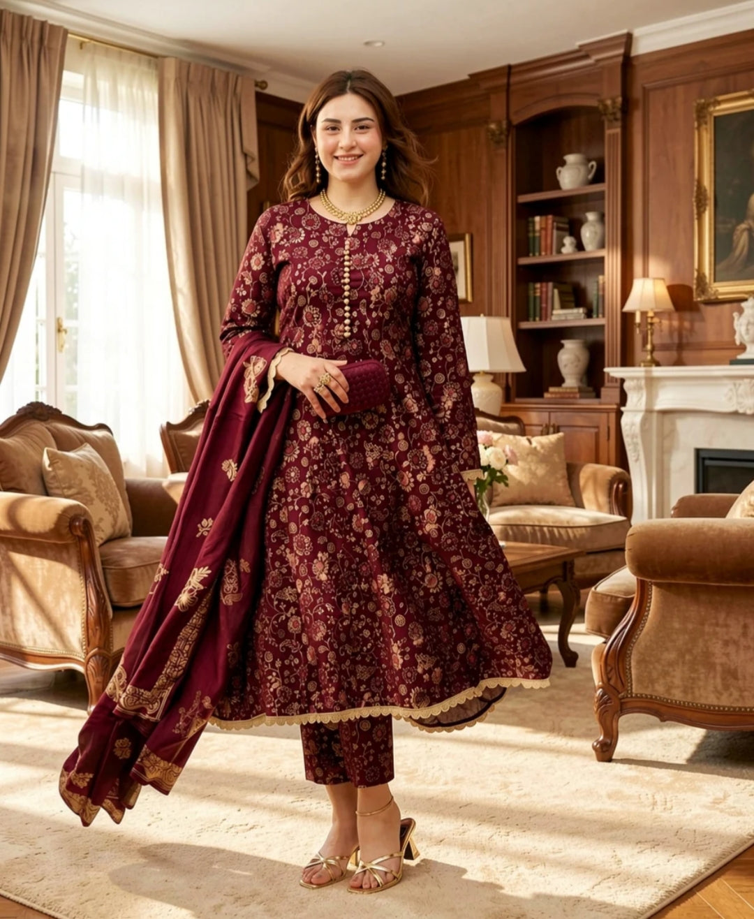 Kashish Cotton Screen Printed Dress