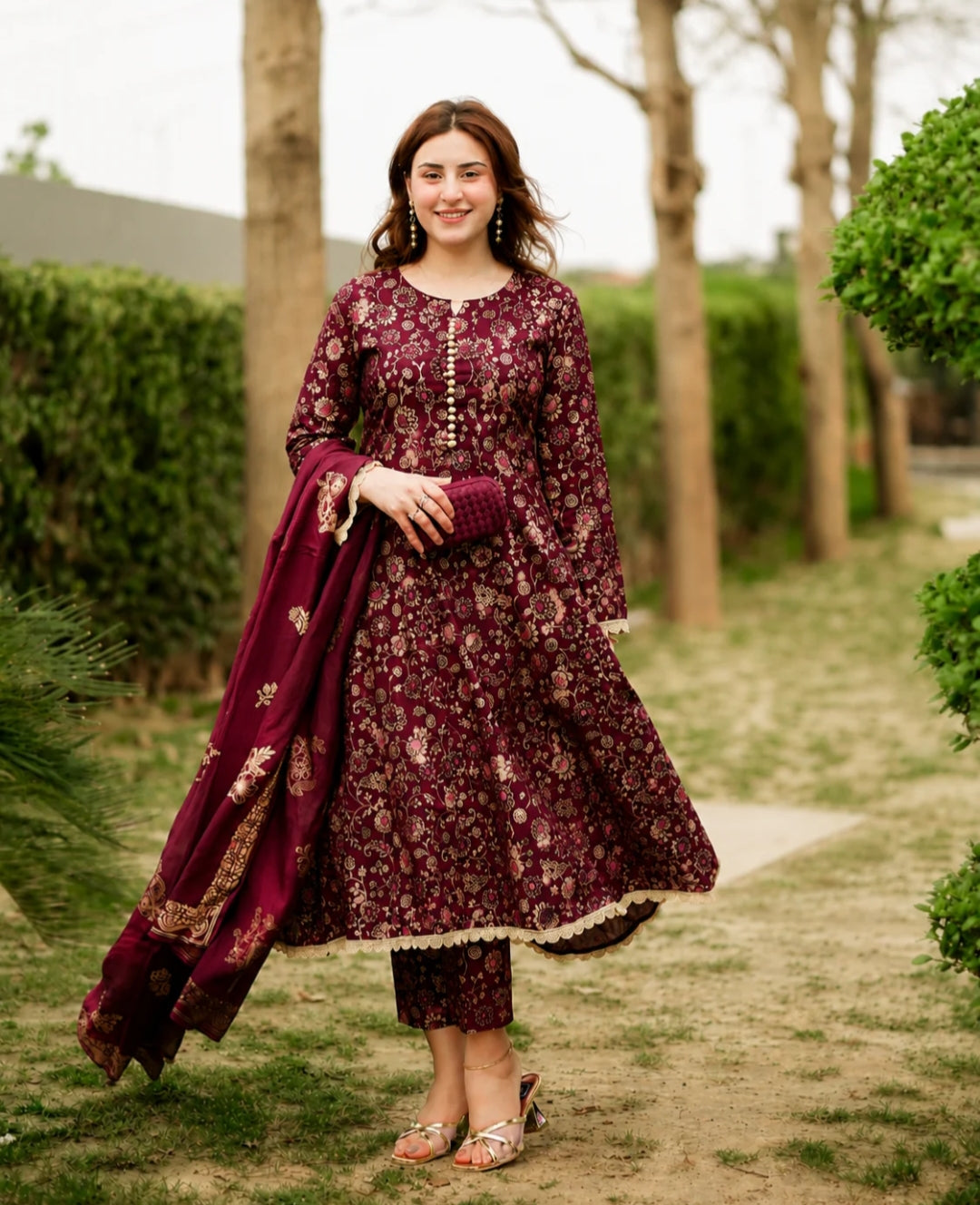 Kashish Cotton Screen Printed Dress