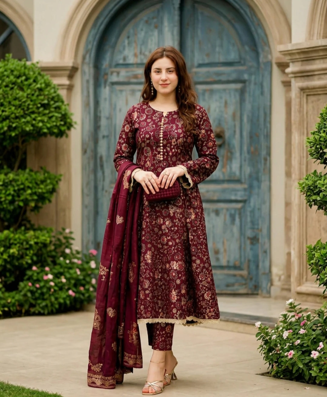 Kashish Cotton Screen Printed Dress